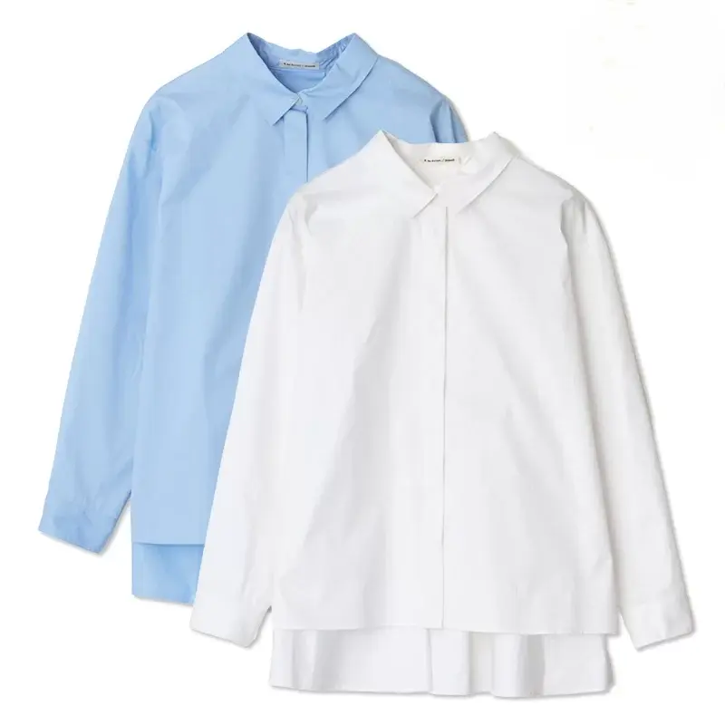 E by eclat
drawell for E by eclat バックタックフレアシャツ
￥25,300　（左）ブルー（右）ホワイト
