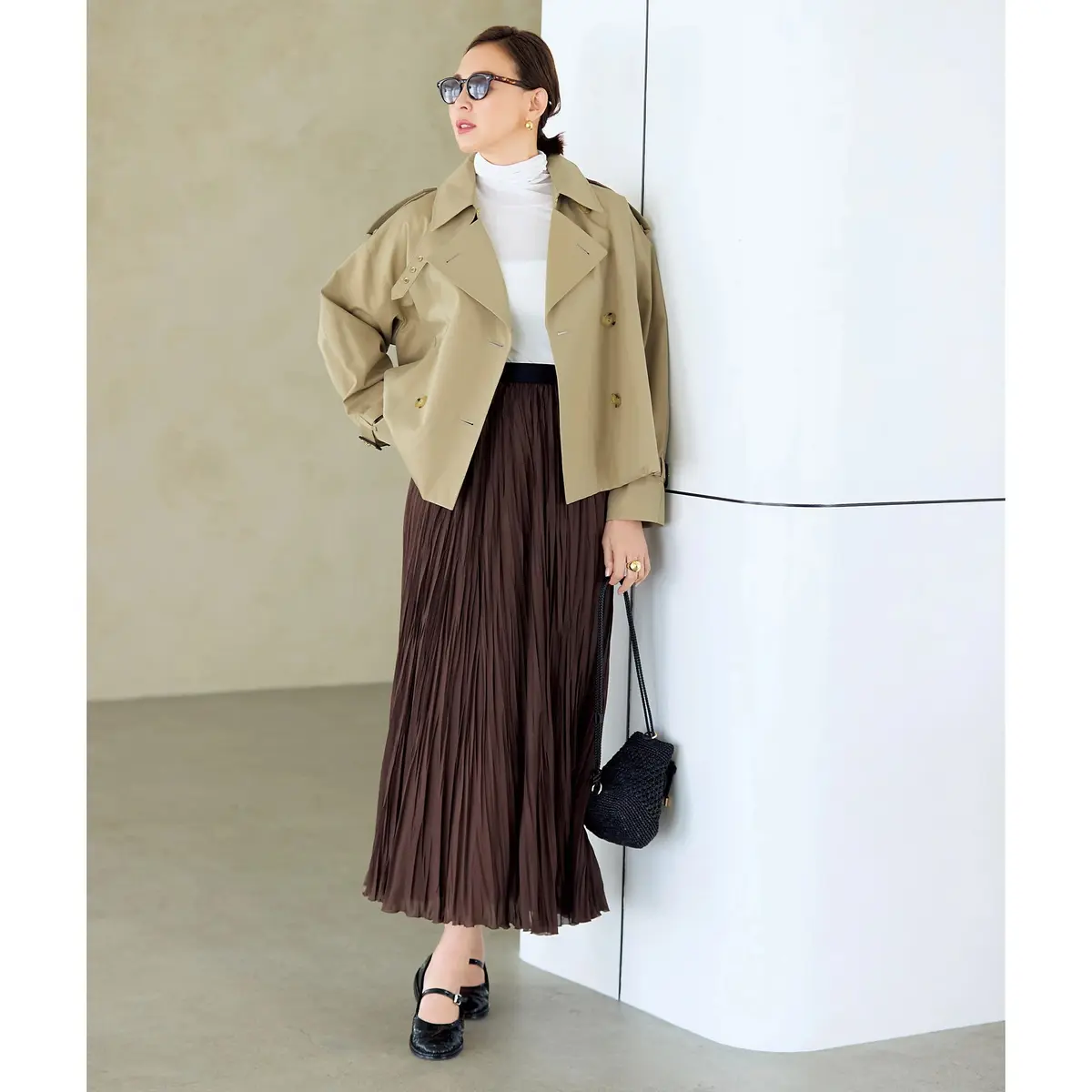 MACKINTOSH クロップト丈トレンチ