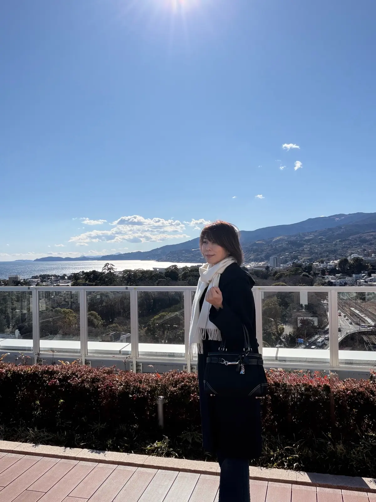 小田原梅まつり　冬旅　日帰り温泉　おさんぽ　おでかけ　日帰り旅行　足湯　小田原　小田原城ミナカ小田原　展望足湯庭園　鈴廣　小田原みやげ　小田原ロール　湘南プリン　鯵の唐揚げ　小田原城最中