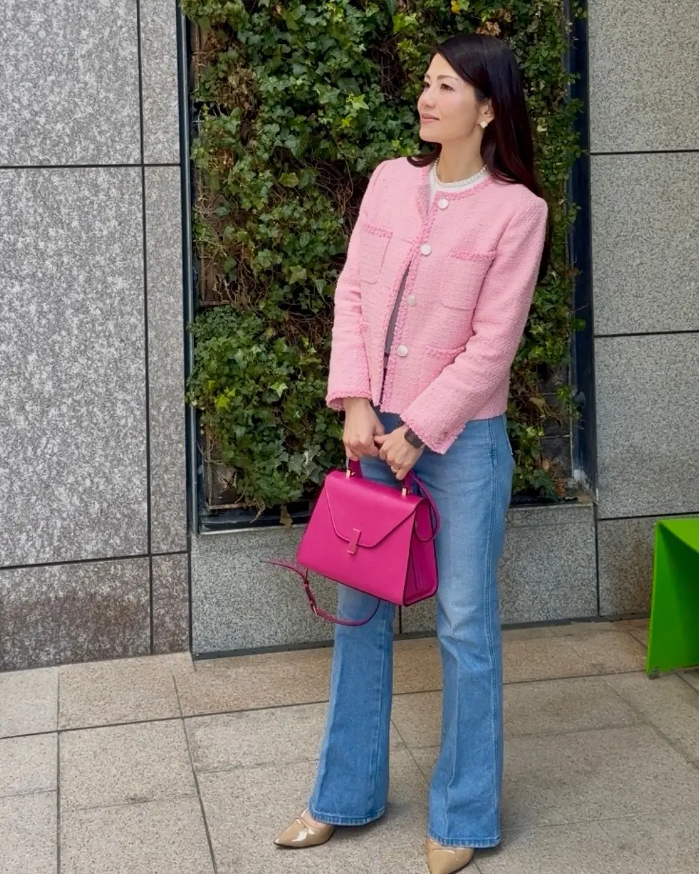 40代の春は【ピンクツイード】で品よく華の画像_4