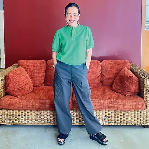 Scye×eclat 【宮崎桃代さん別注】ヘンリーネックポロ ￥16,500