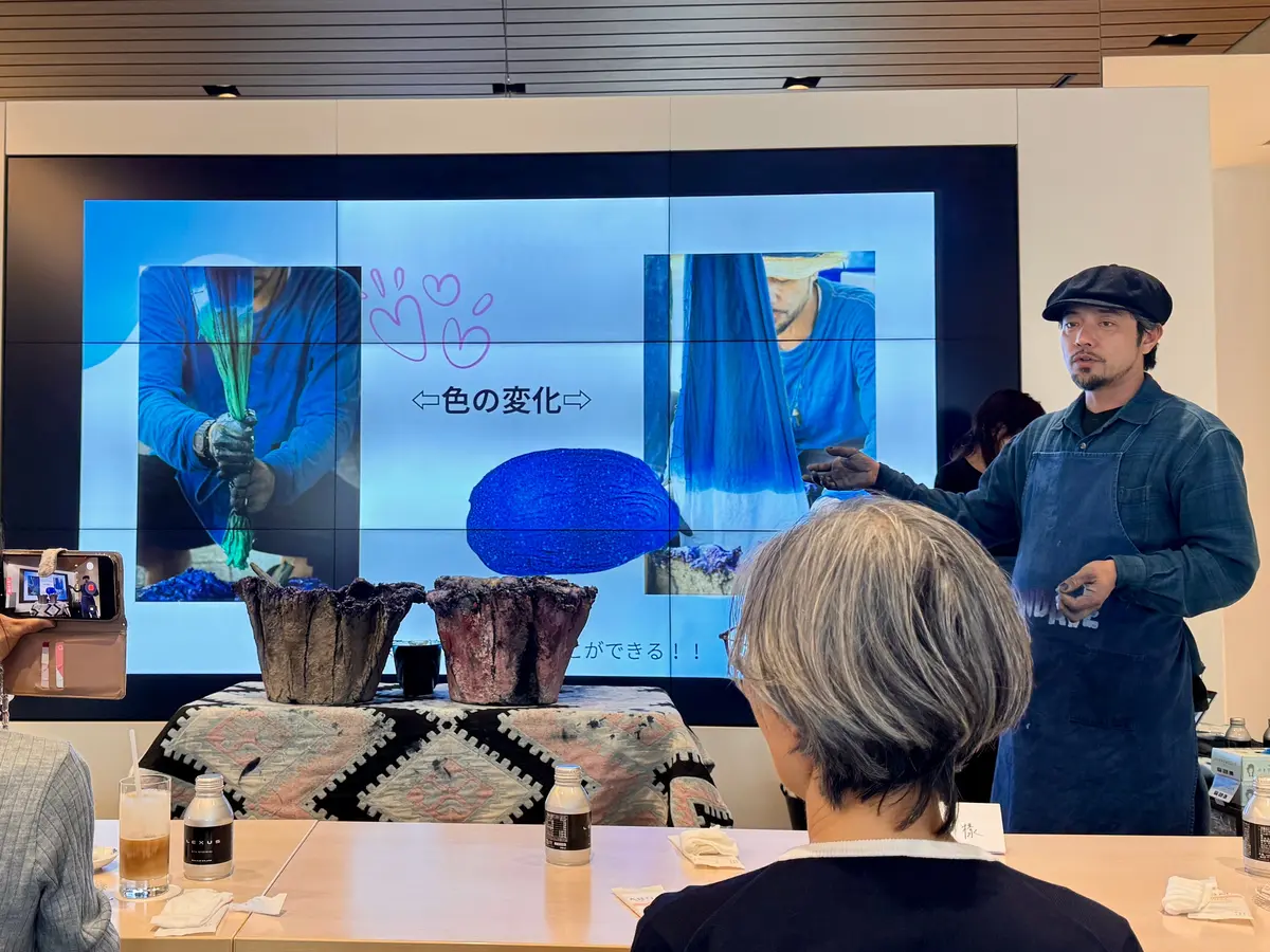 レクサスのワークショップで楽しむ伝統の藍の画像_11
