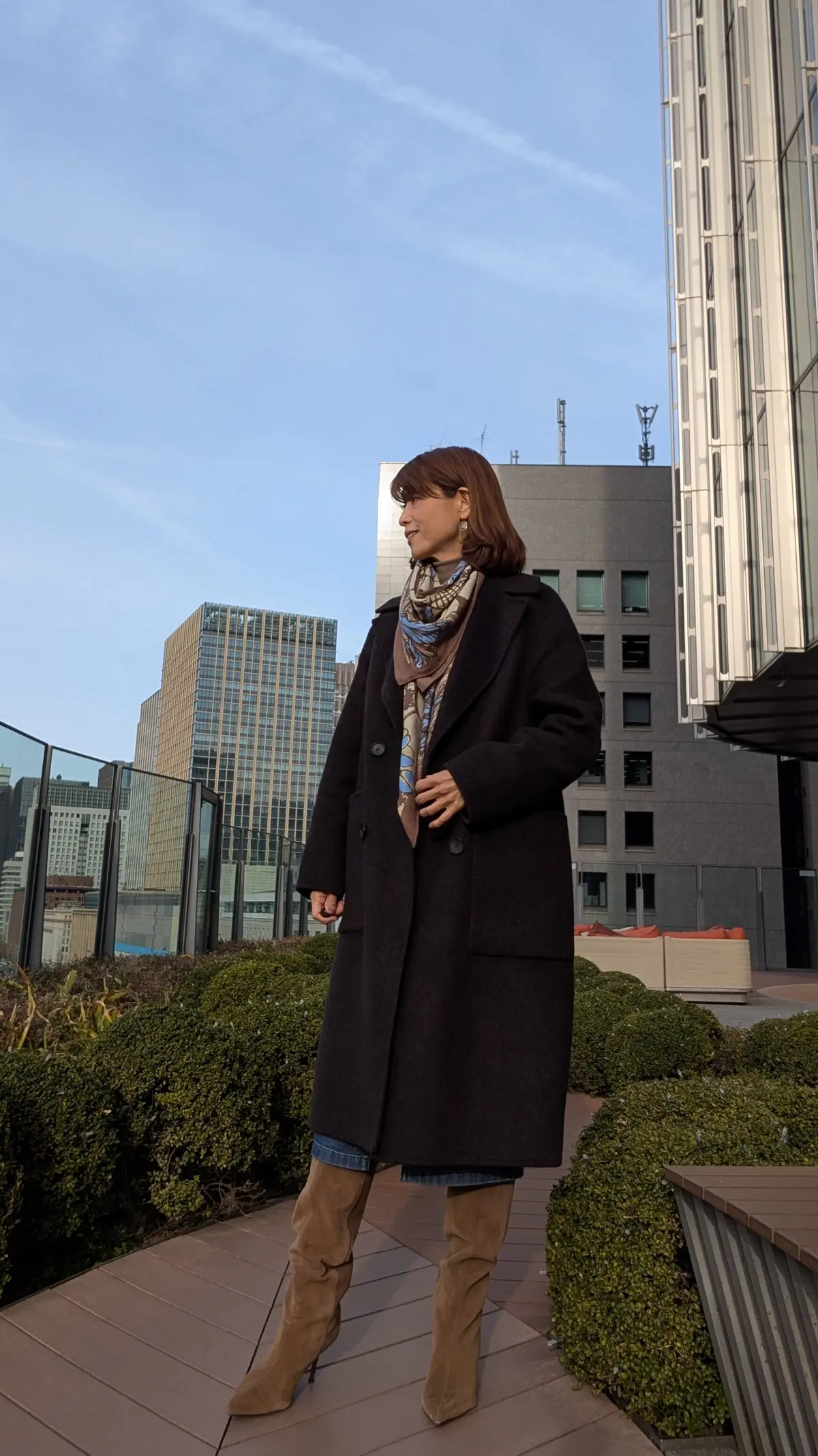 デニムスカートコーデ