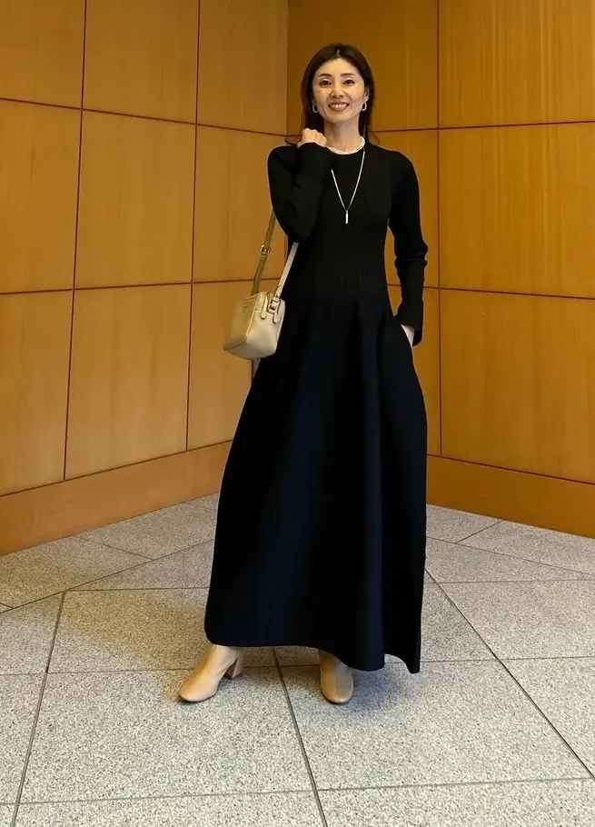 『HARUNOBUMURATA』『PLST』コラボワンピース　黒