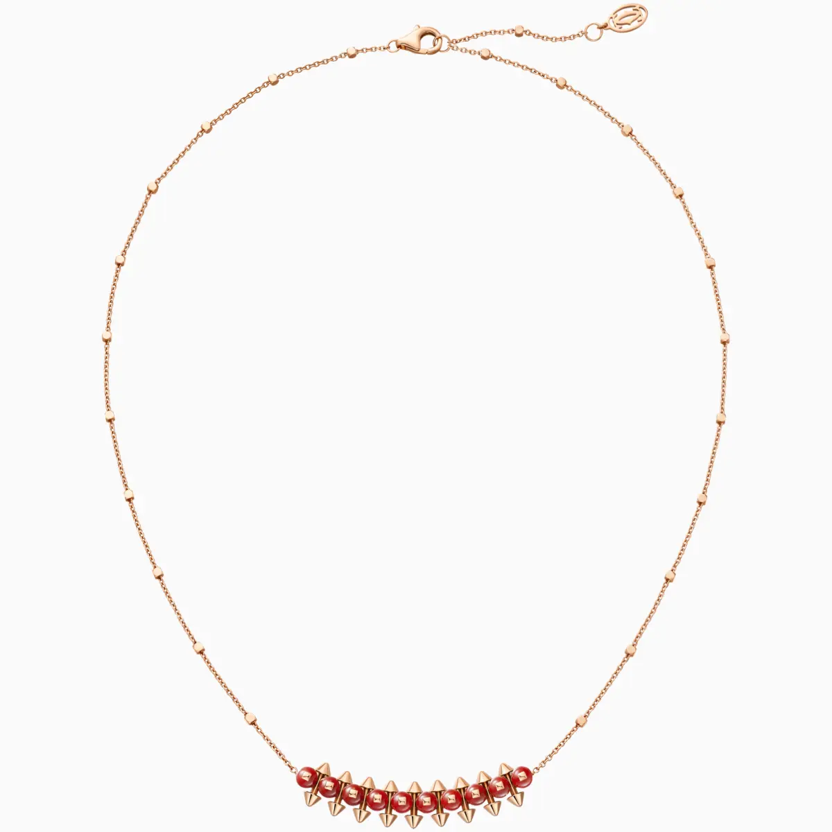 ネックレス「クラッシュ ドゥ カルティエ」（PG×レッドアゲート）