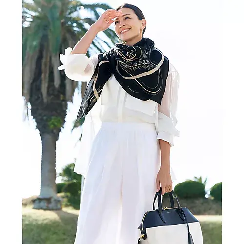 manipuri コットンシルクストール ￥15,400