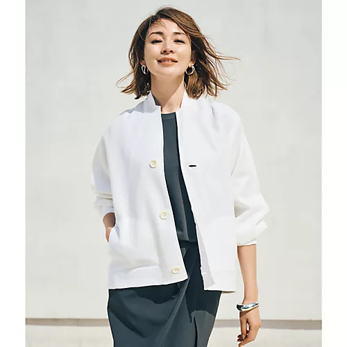 mtmodelist×eclat 【戸野塚かおるさん別注】メッシュブルゾン ￥40,700