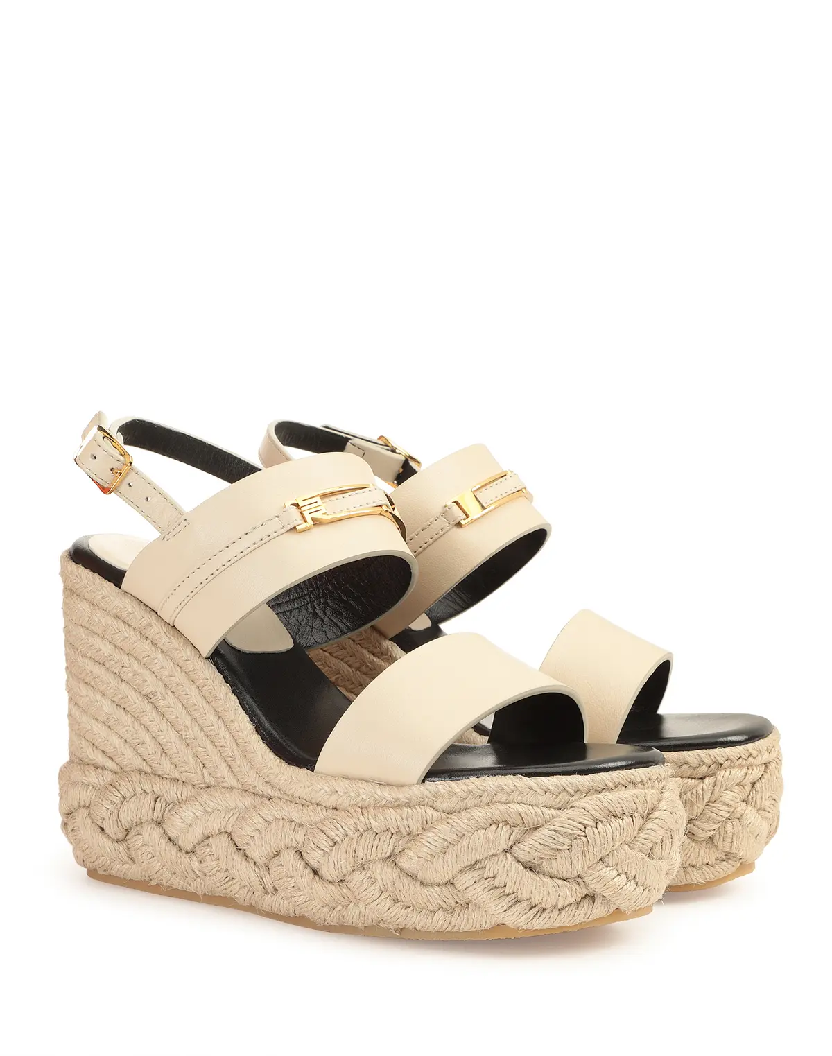 セルジオロッシ　「BITT」コレクション アイボリーサンダル