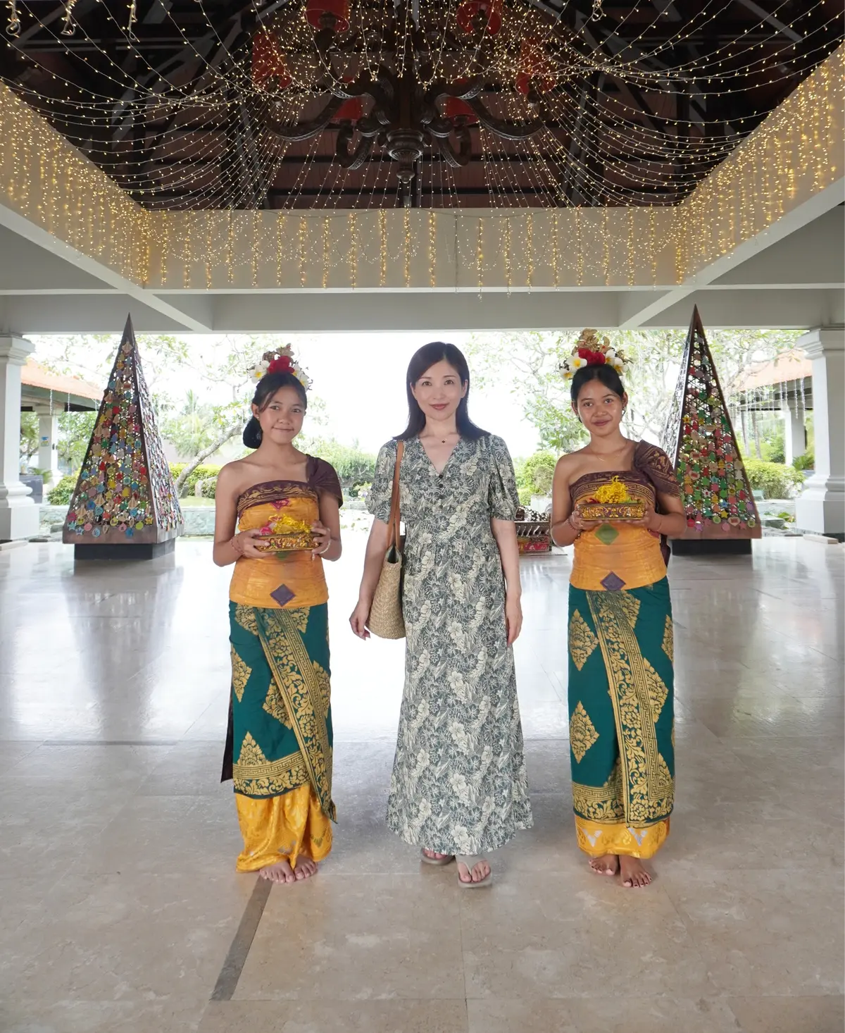 バリ島の可愛い女性。