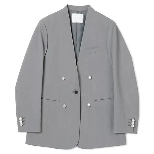 CINOH 【HPS別注】 パールボタン ノーカラージャケット ￥61,600