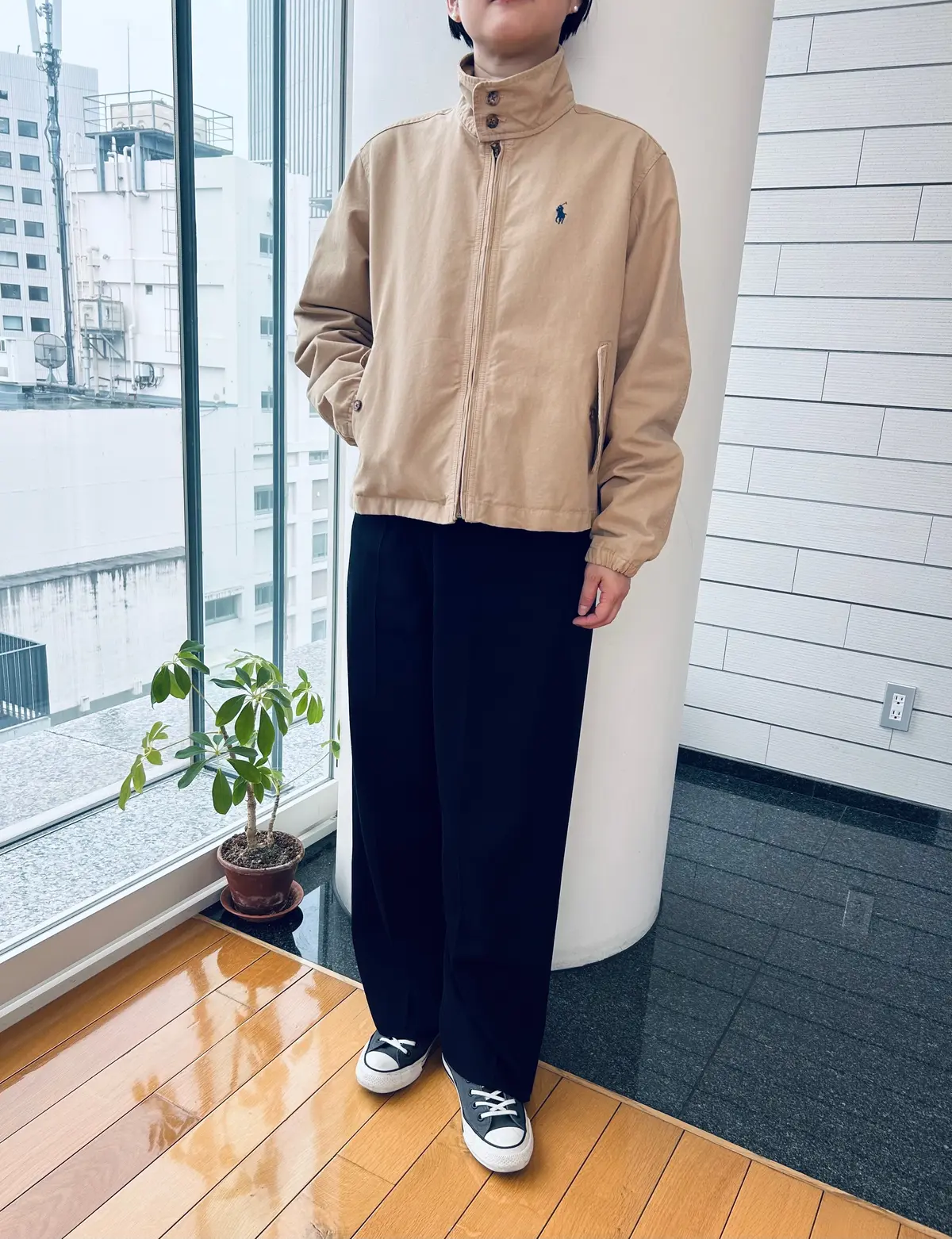 ポロ ラルフ ローレン キャンバスジャケット 着用画像　全身