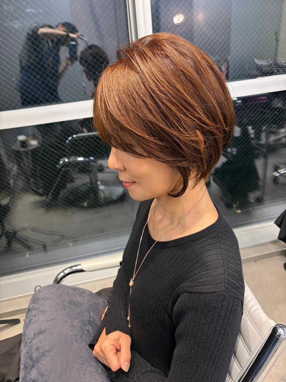 ショートヘア　ショートボブ　大人のショート　丸みショート　40代ショート　40代髪型　40代ヘアスタイル　50代ヘアスタイル  50代髪型　中目黒　美才治秀欣　アラフィフショート　