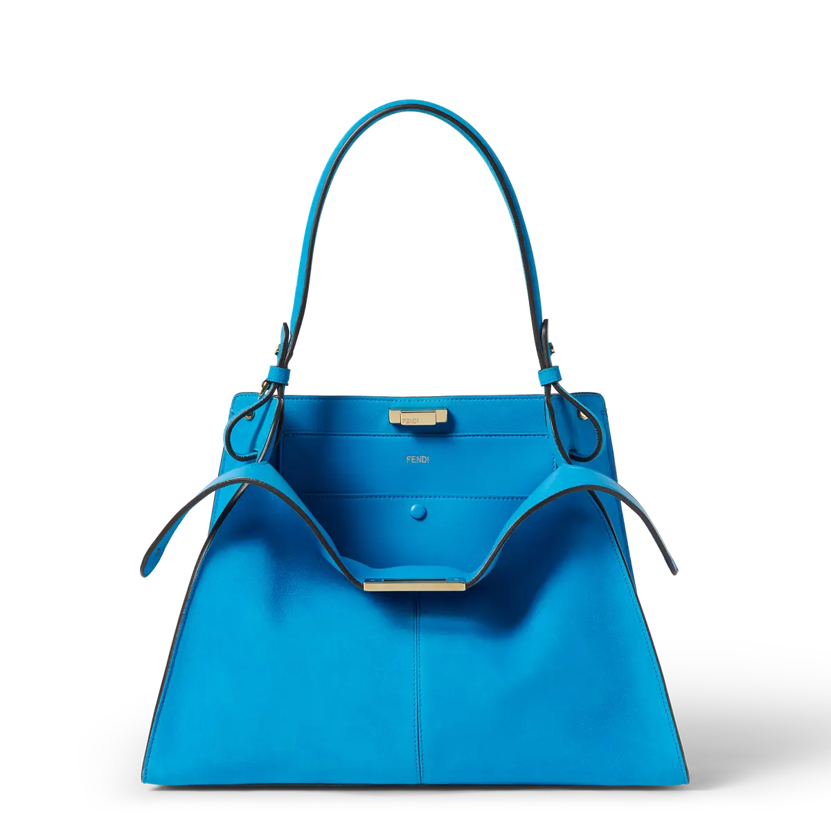 「フェンディ ウェイ」バッグ ミディアムサイズ ブルー スエード