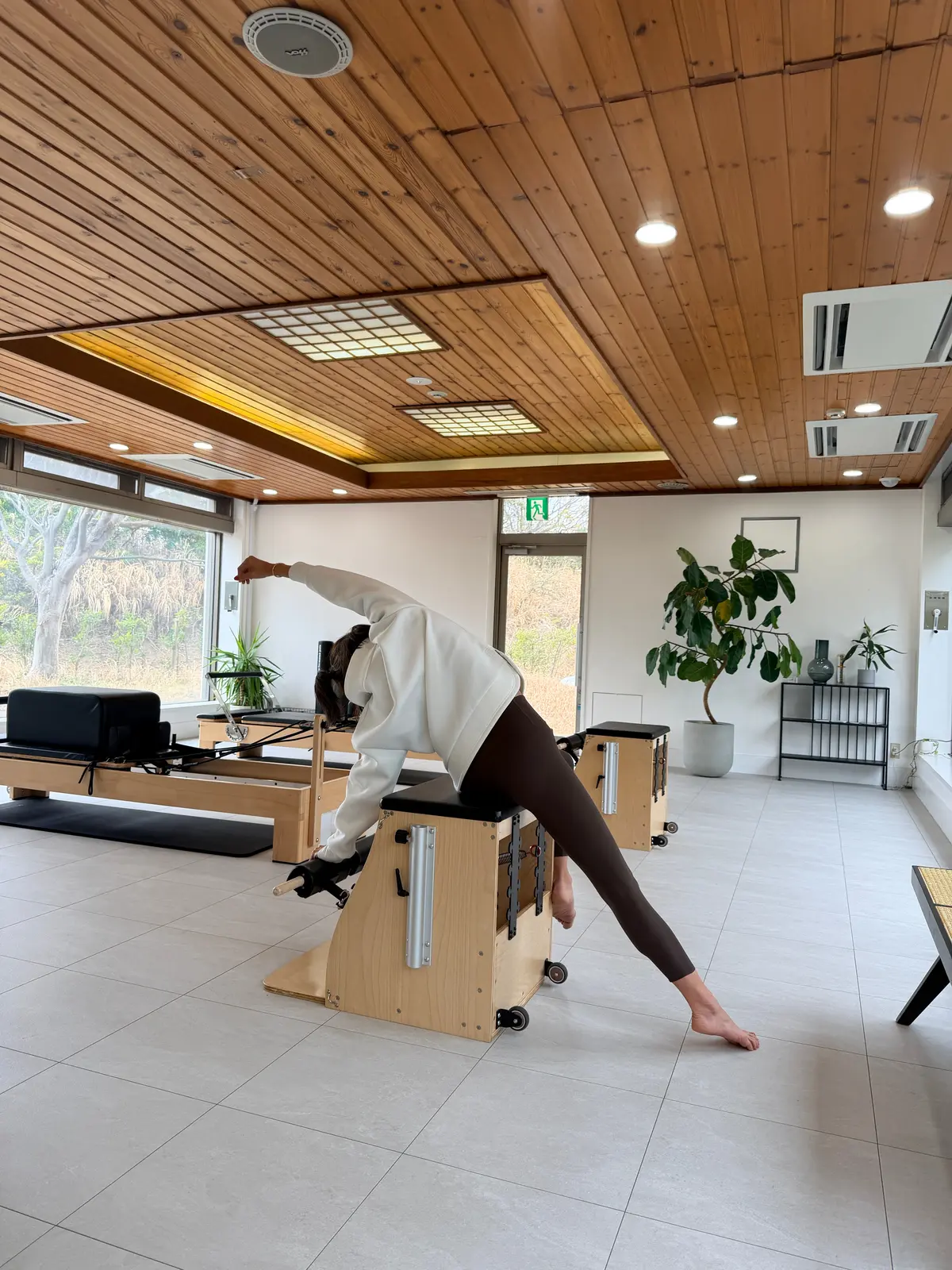 Pilates Studio eleven 七里ヶ浜　ゴルファー向けピラティス　レッスン風景　松井陽子