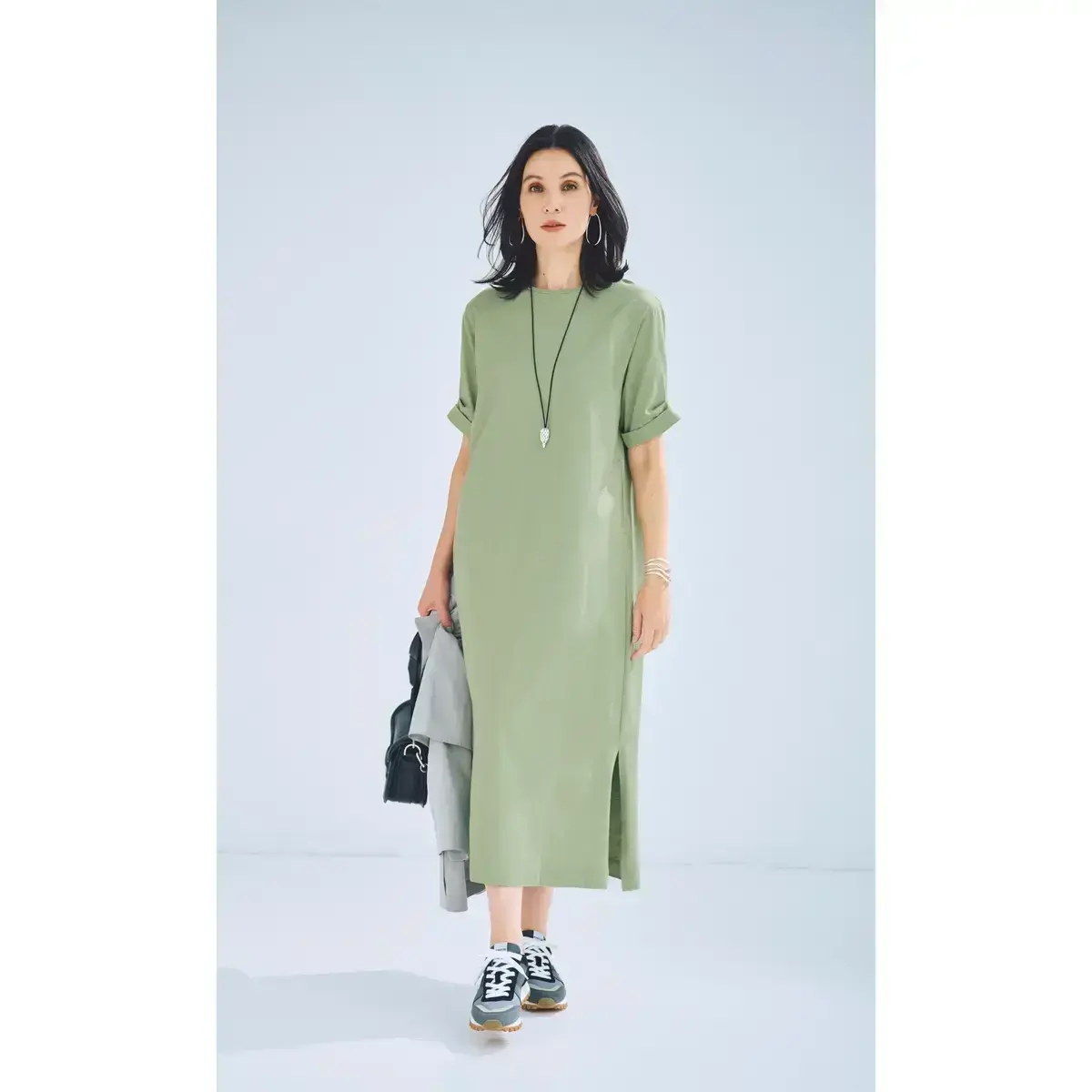 SLOANE×eclat／【別注】バックタックワンピース