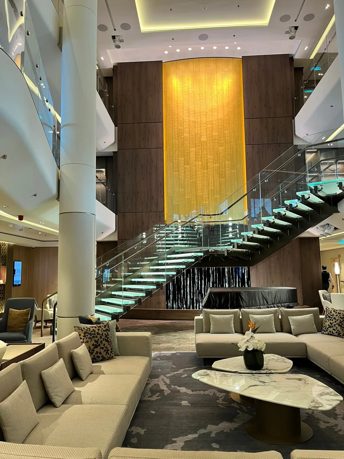 三尋木奈保さんのクルーズ旅、飛鳥Ⅲの船内