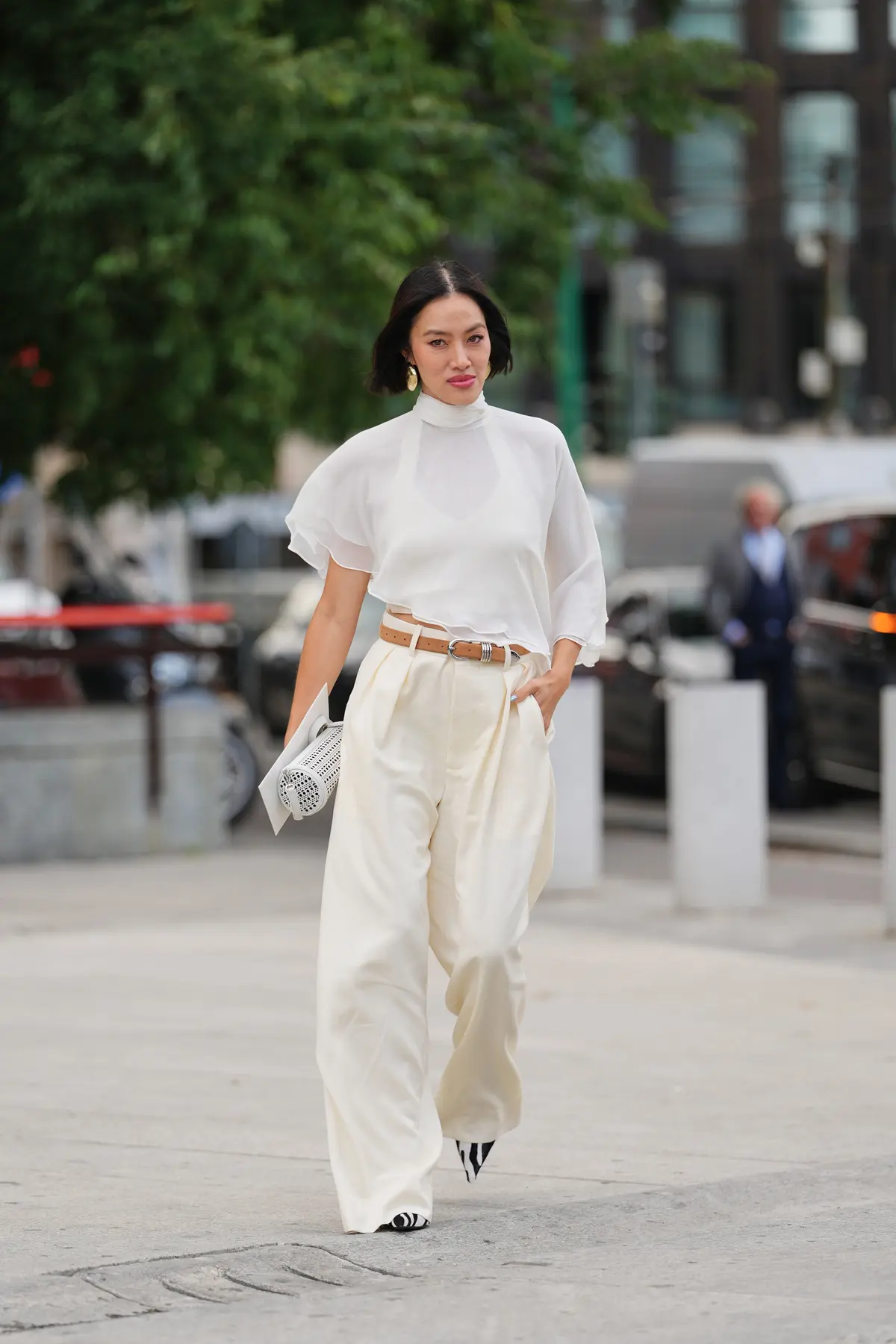 シアートップス　海外ファッションSNAP　コーデ