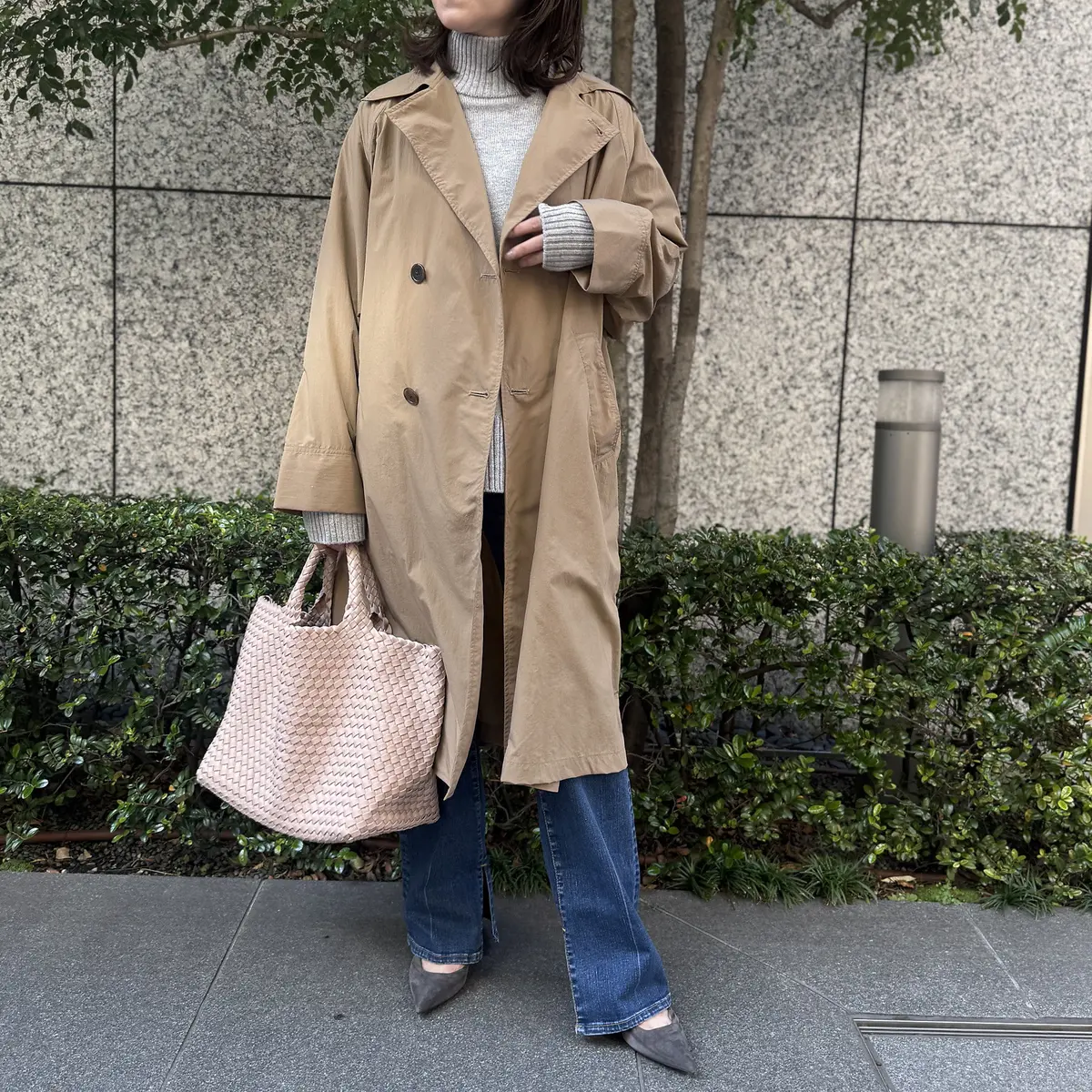 TICCA×eclat ナイロンテントトレンチコート ￥64,900