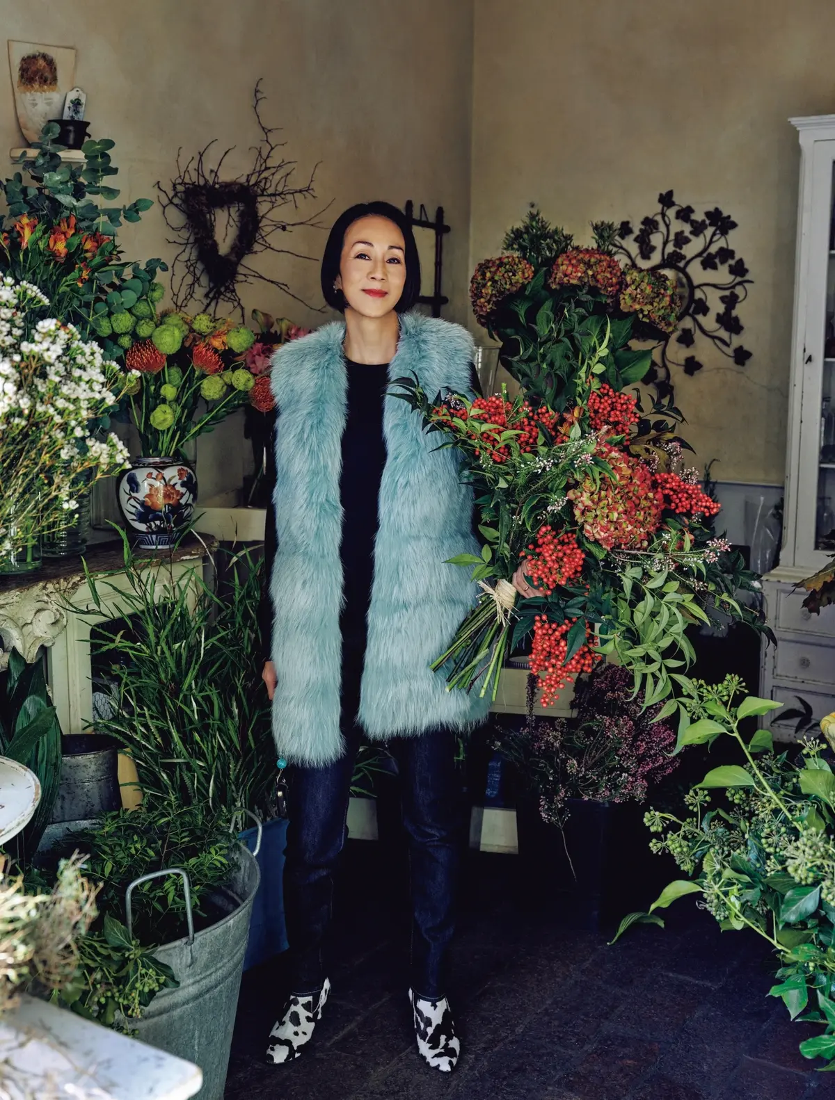 【中村江里子さんの３DAYS in Milan】軽やかなブルーのファージレで ミラネーゼに愛される花屋へ　Day１