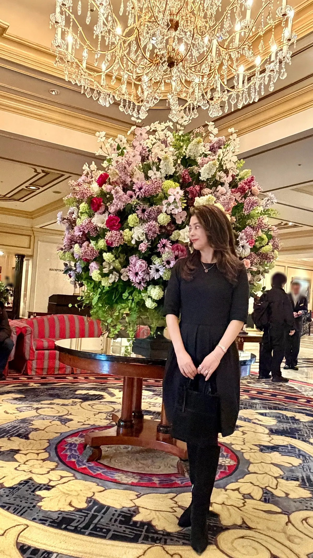 リーガロイヤルホテル東京でのYOKO CHANワンピースコーデ