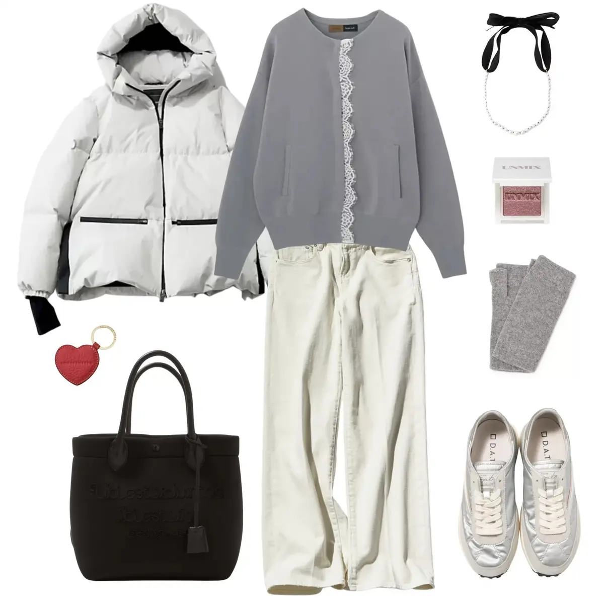 【50代 週末コーデ】レースで華やぎを添える、大人のホワイトカジュアル＃Jマダムのおしゃれ