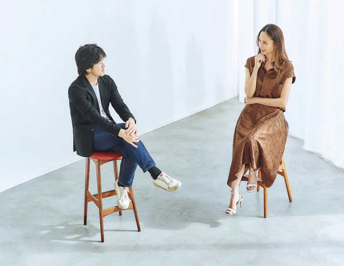 日本ファクトチェックセンター 編集長　古田大輔さん フリーアナウンサー　小倉弘子さん　対談風景