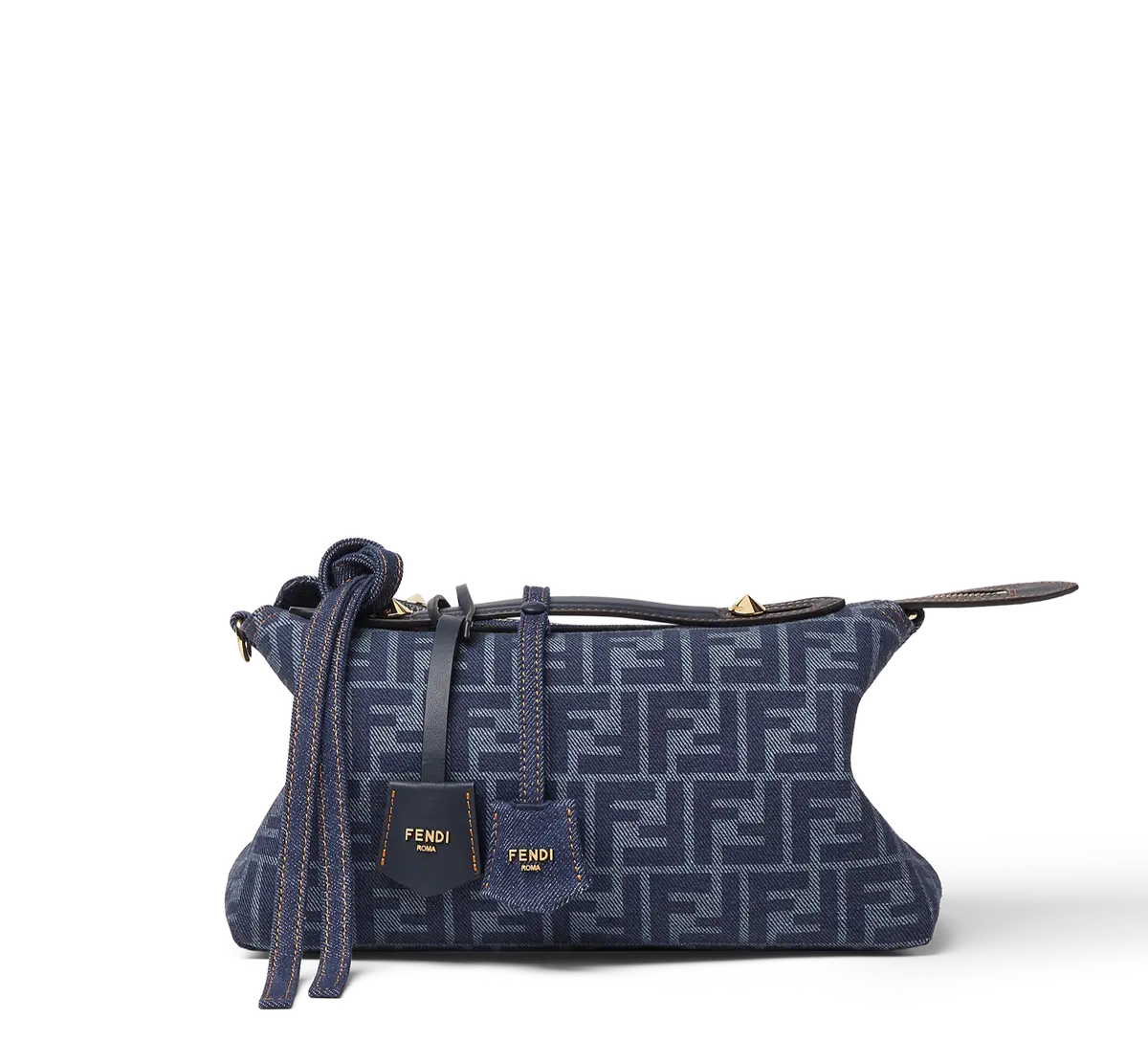 フェンディ　バッグ「バイザウェイ ソフト（ミディアム）」　FFモチーフのデニム素材