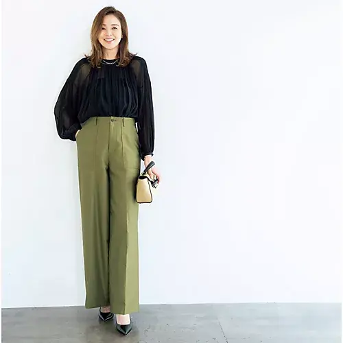  by eclat NEO大人ベイカーパンツ ￥19,800