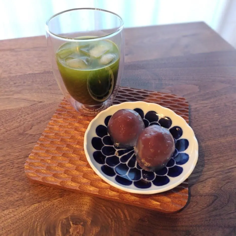 ナダシンの餅　水まんじゅう
アイスグリーンティー