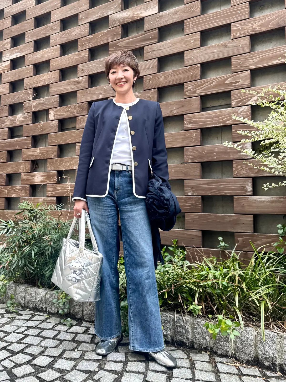 ZARA】ネイビージャケットを羽織って隠れ家イタリアン L'albaへ@神楽坂