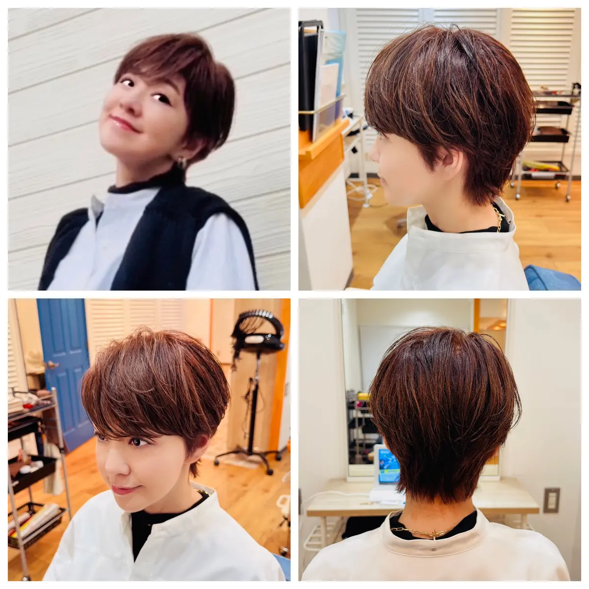 大人クールに春のウェットショートヘアの画像_1