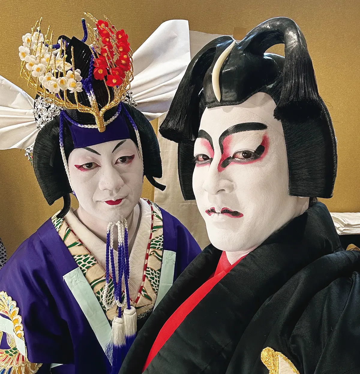 　楽屋でも仲よしな ふたり　撮影／尾上右近