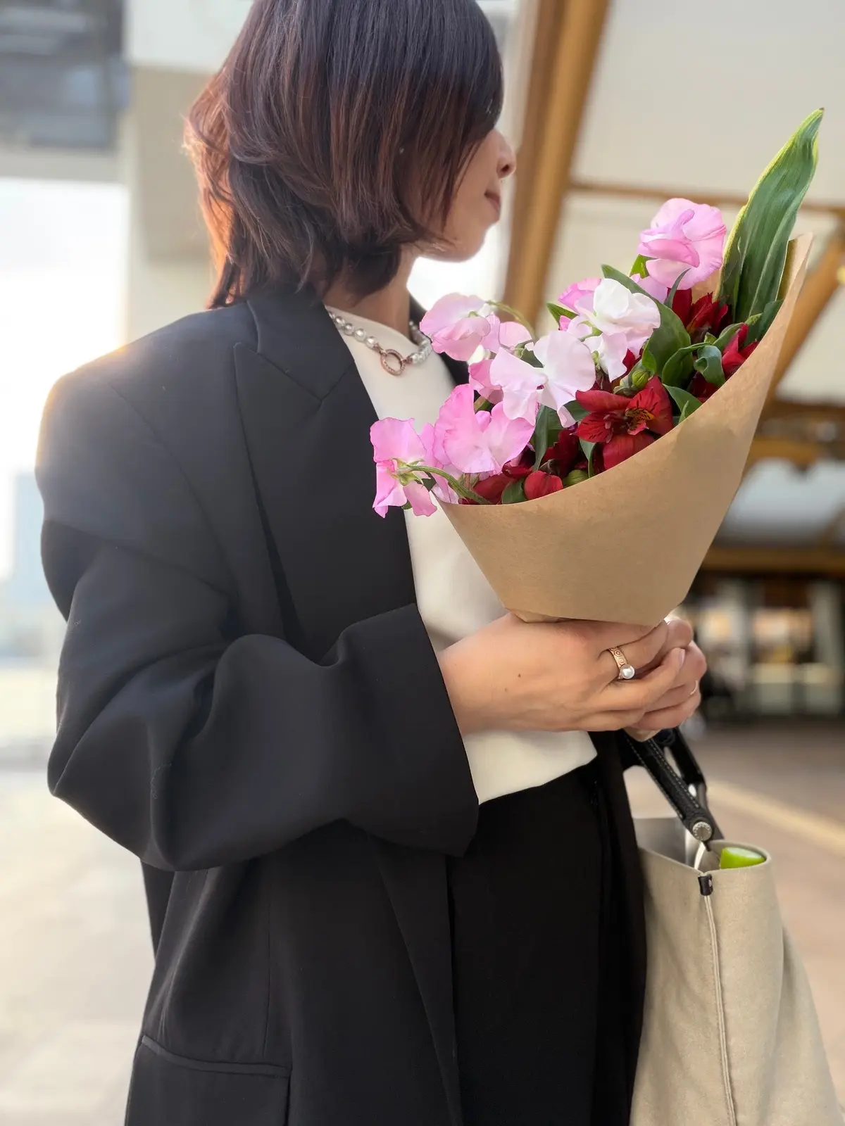 お祝いにもオーバーサイズのジャケットでの画像_3