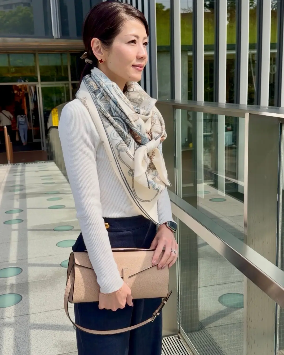 【気温差対策】は、お気に入りのストール(の画像_3