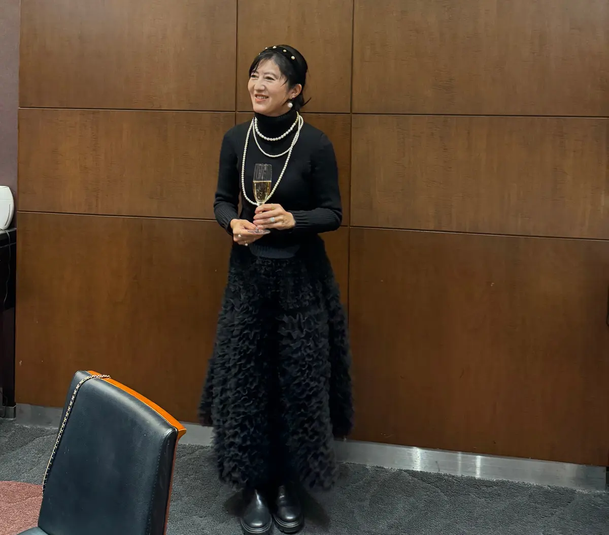 ジレを主役にホテル中華で送別会の画像_4