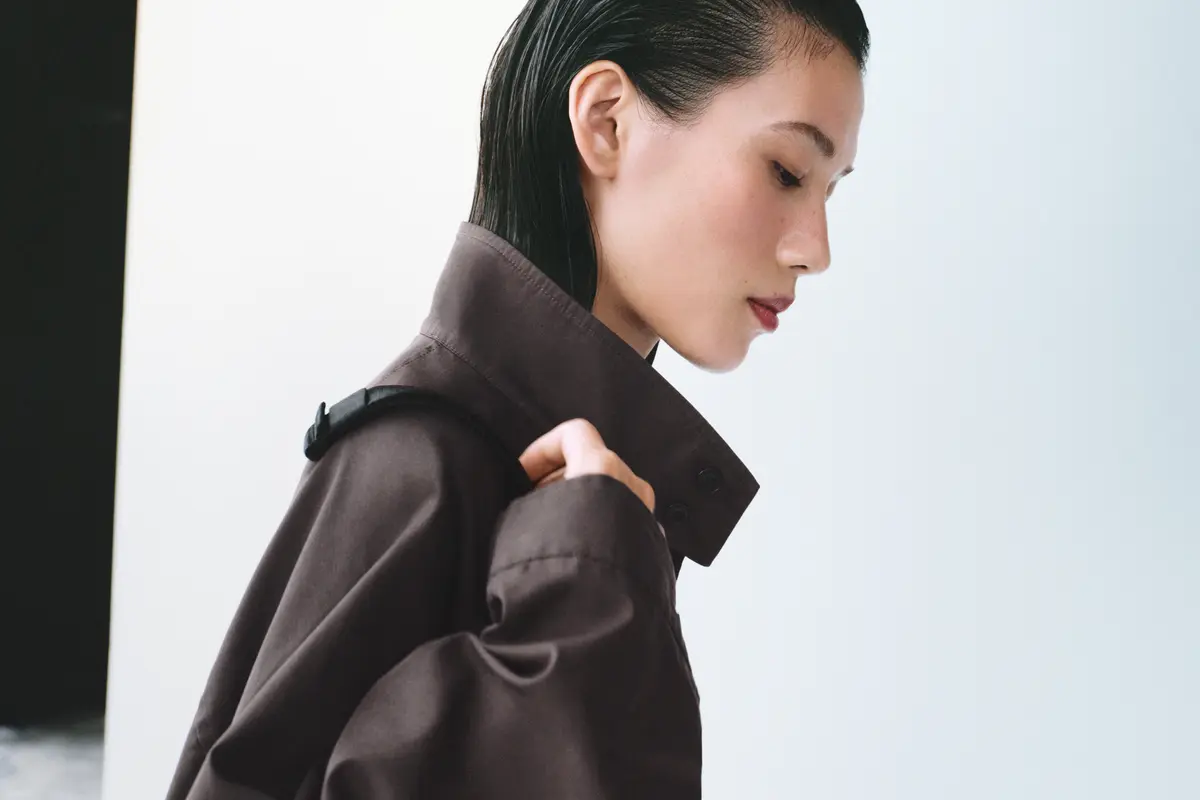 コットンブレンドショートブルゾン 襟 ユニクロユー 2026春夏