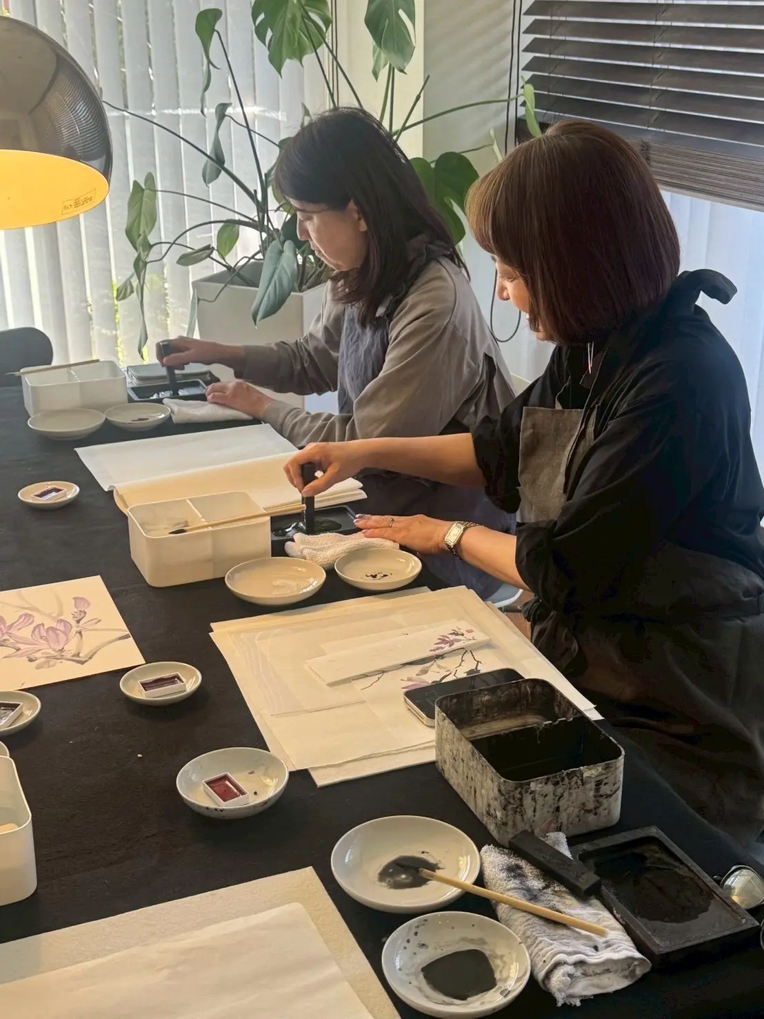 山本侑貴子　水墨画レッスン　梅澤千佳子