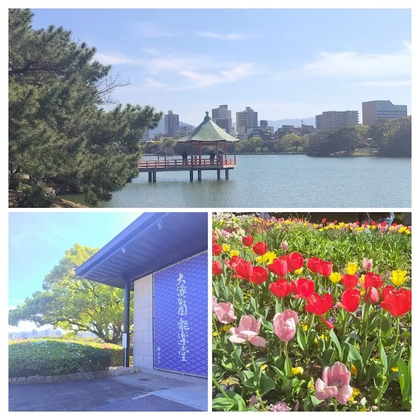大濠公園　浮見堂　能楽堂