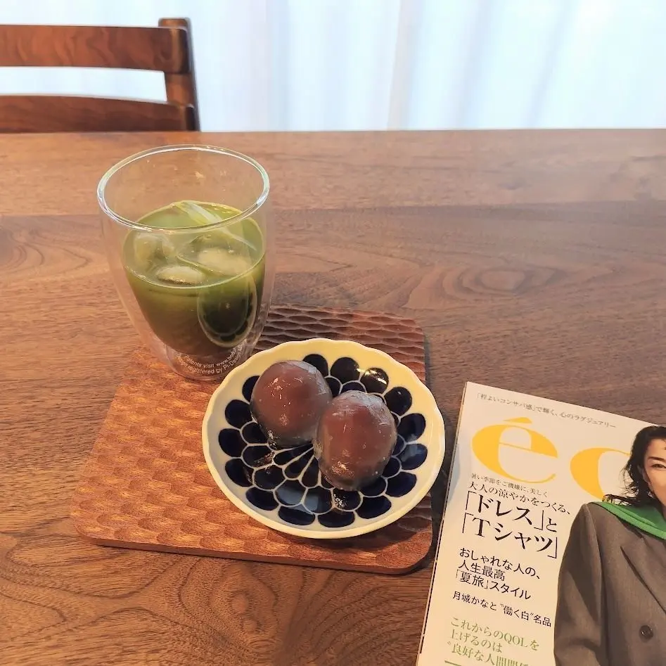 ナダシンの餅　水まんじゅう
アイスグリーンティー