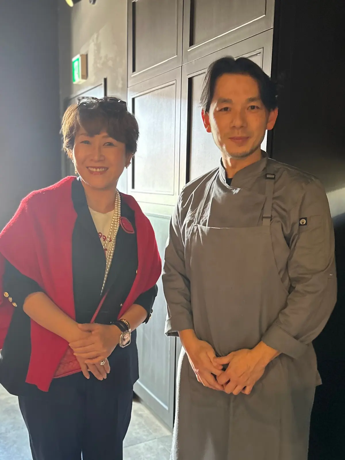 Executive chef CHIHIRO SOMA氏とのツーショット📸