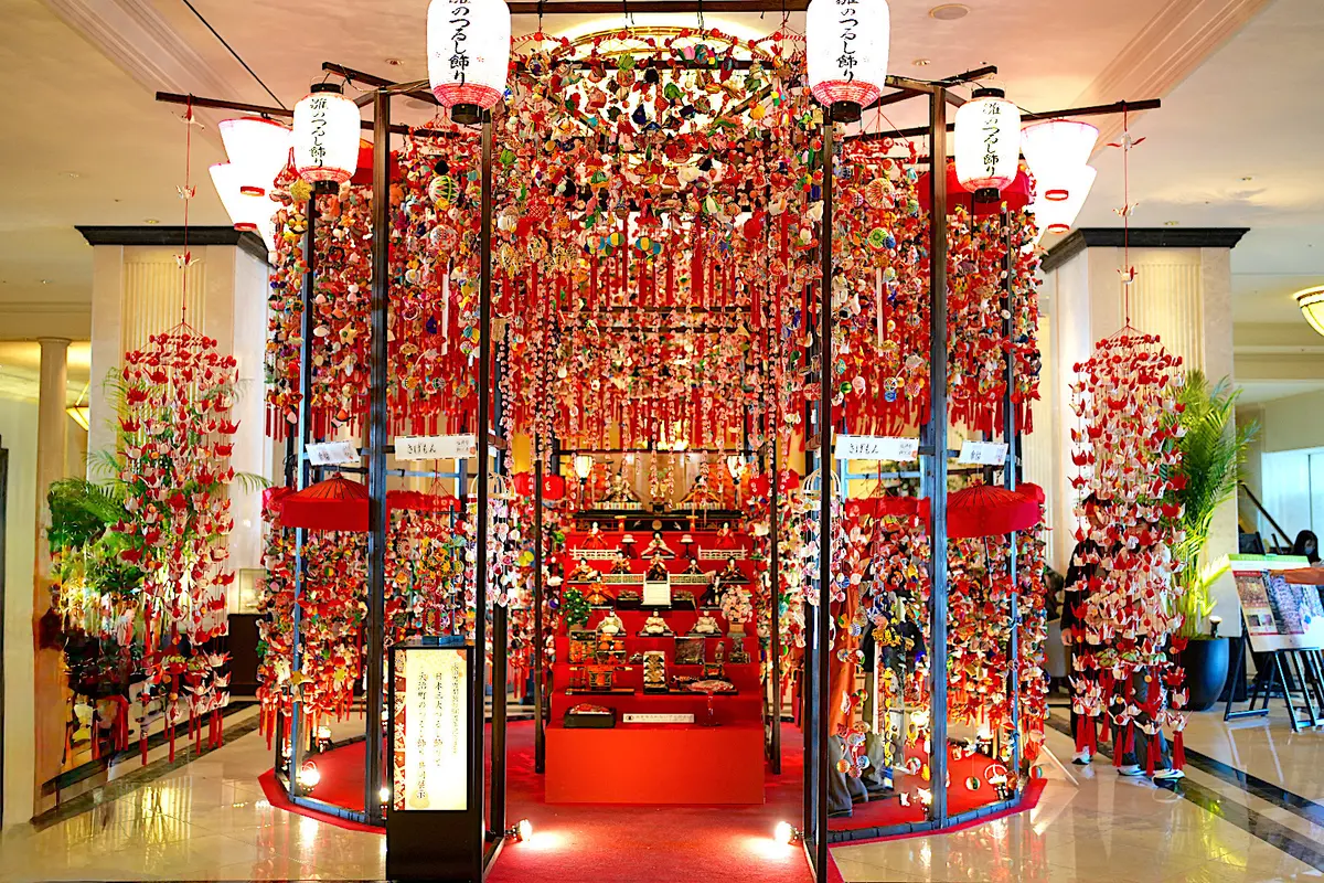 名古屋マリオットアソシアホテルの雛のつるし飾り