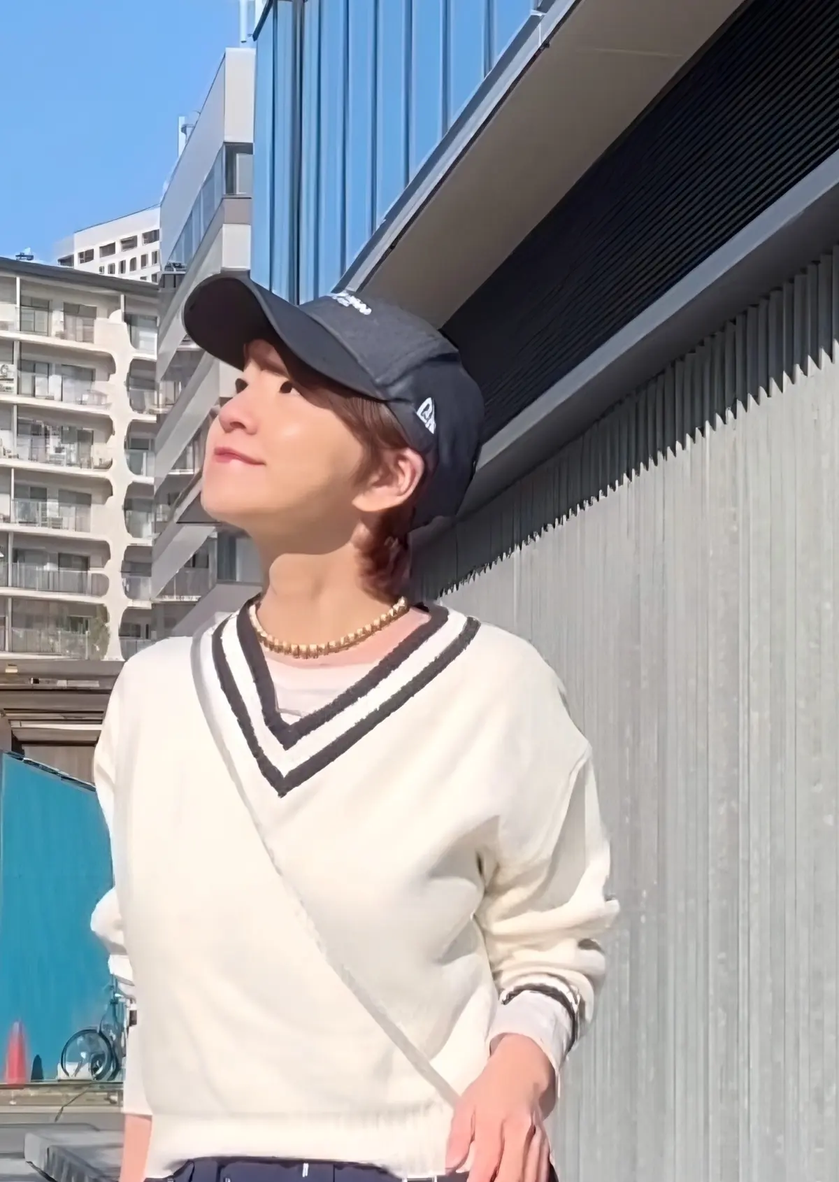 GUのチルデン風ホワイトニットを主役にNの画像_2