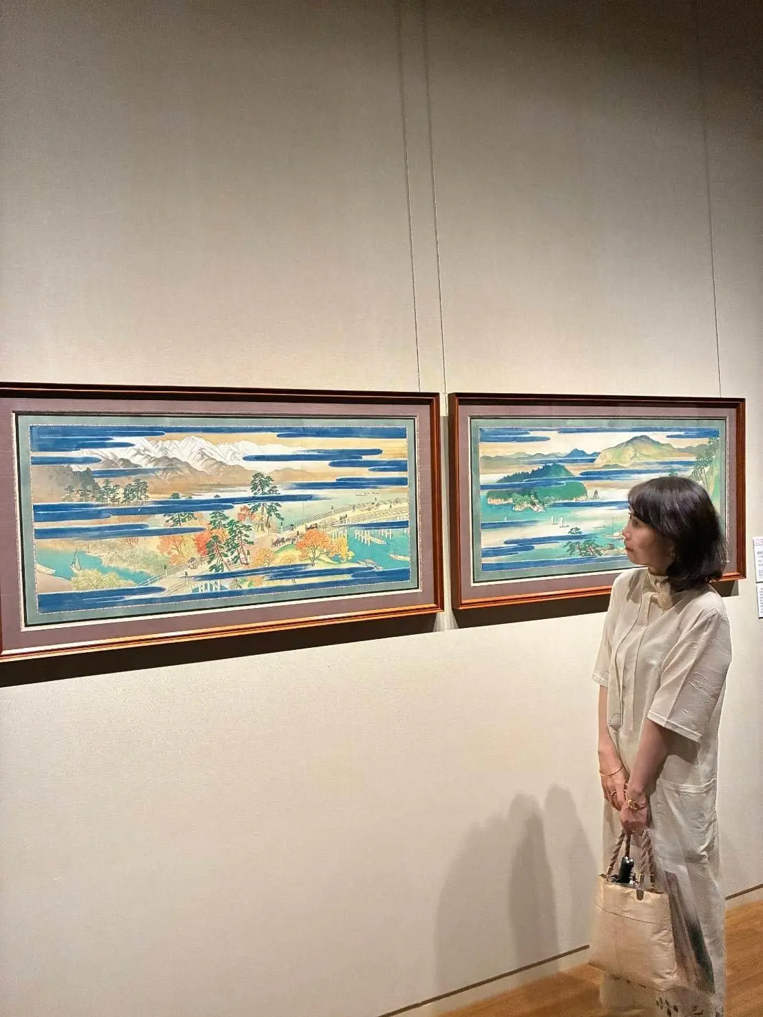 昭和度 悠紀地方風俗歌屏風（小下図）1928年玉堂美術館所蔵