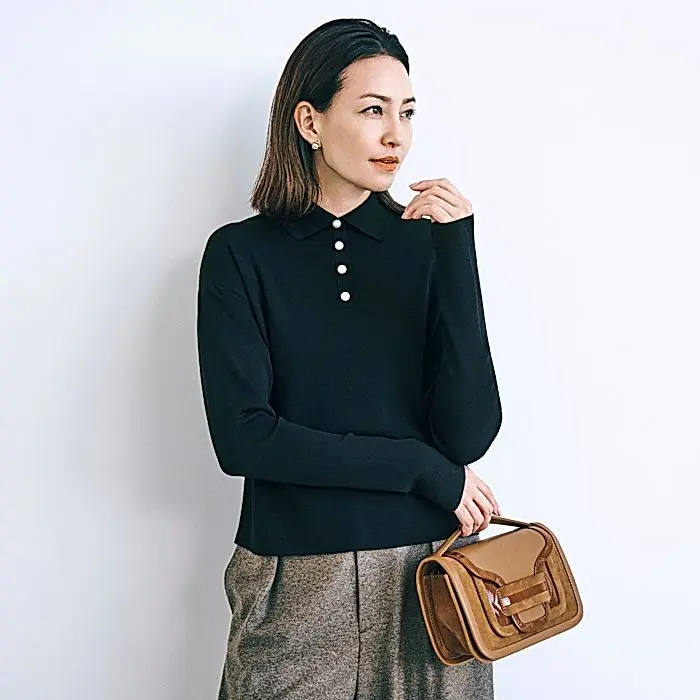 E by eclat
Room no.8 for E by eclat ポロ衿パールボタンニット
￥26,400