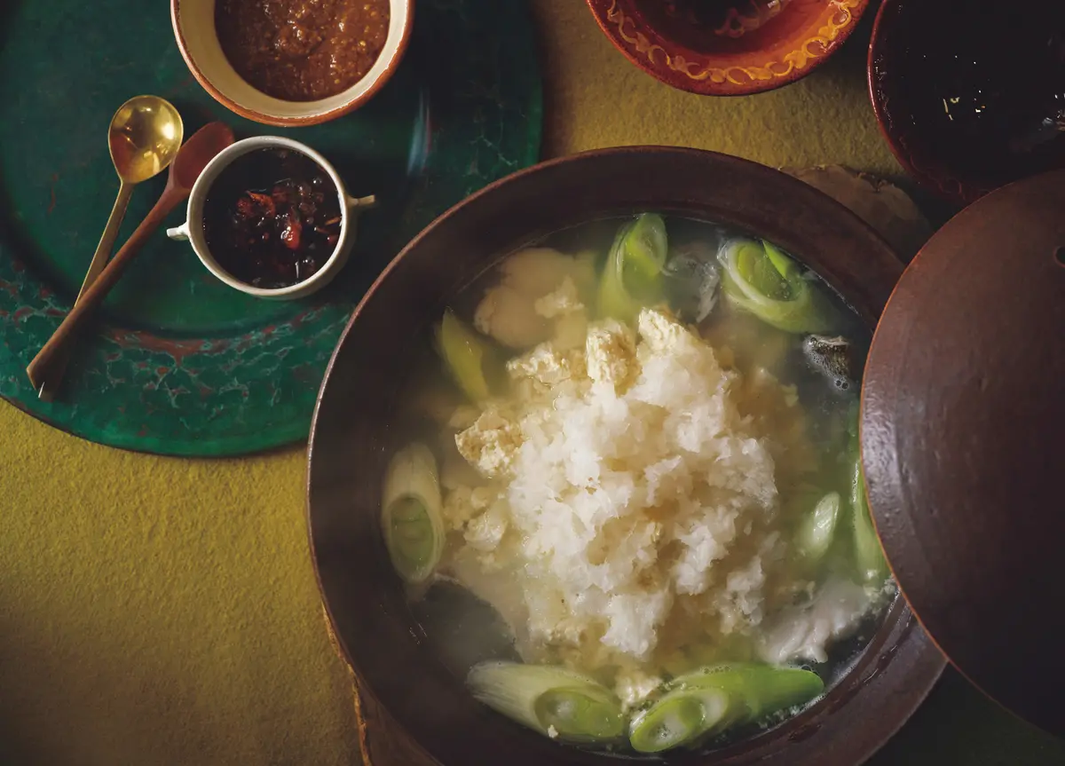 タラとくずし豆腐の みぞれ鍋　ツレヅレハナコさんのいたわり鍋