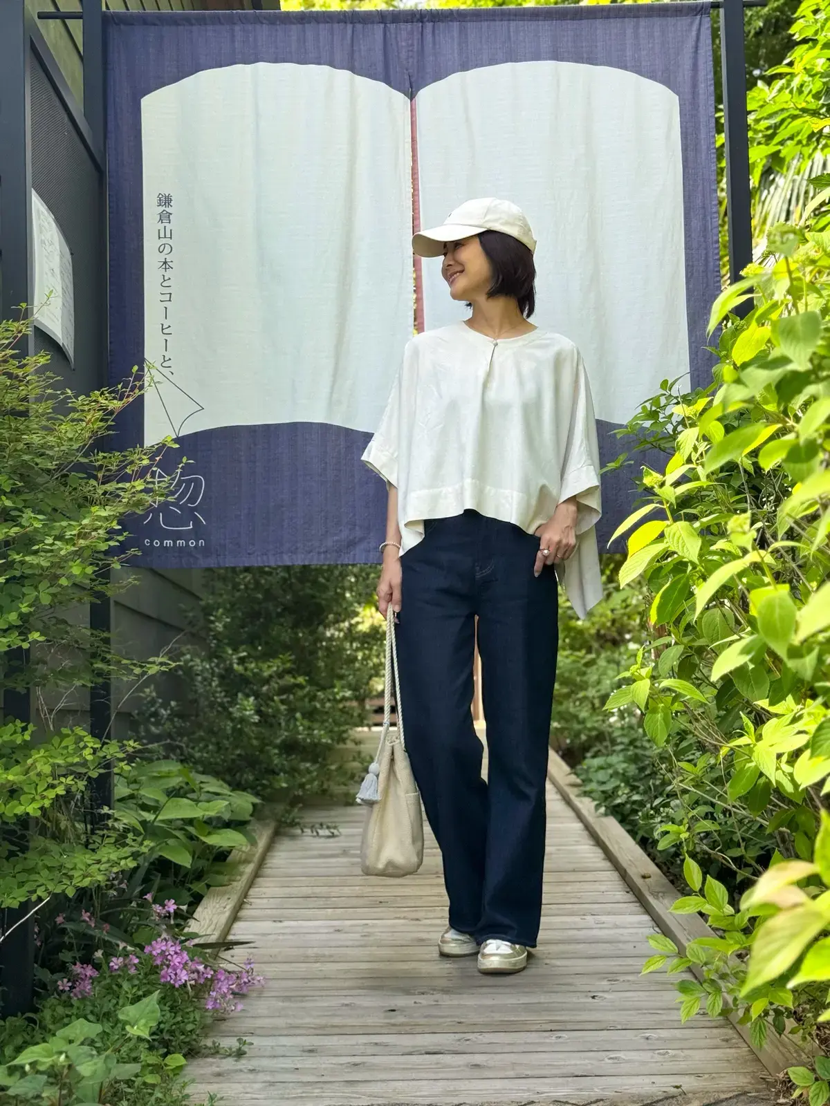 キャップ　ユニクロデニム　春夏コーデ