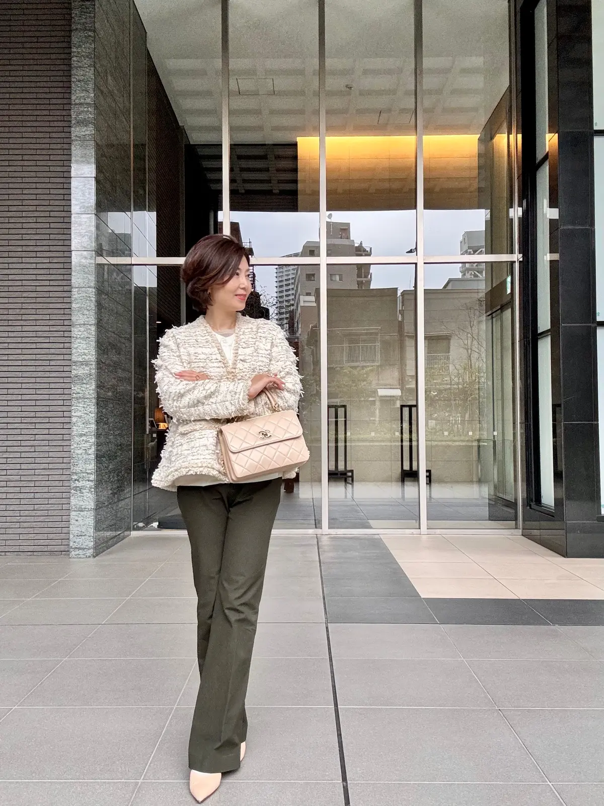 華組ランチは大人フェミニンなツイードジャの画像_1