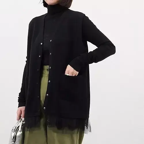 E by eclat　Room no.8 for E by eclat チュールレースニットジレ