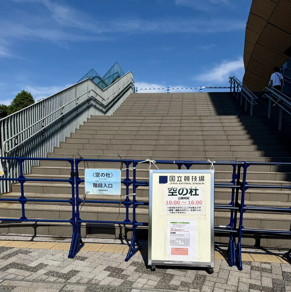 空の杜　国立競技場、MUFJスタジアムは眺め良し！