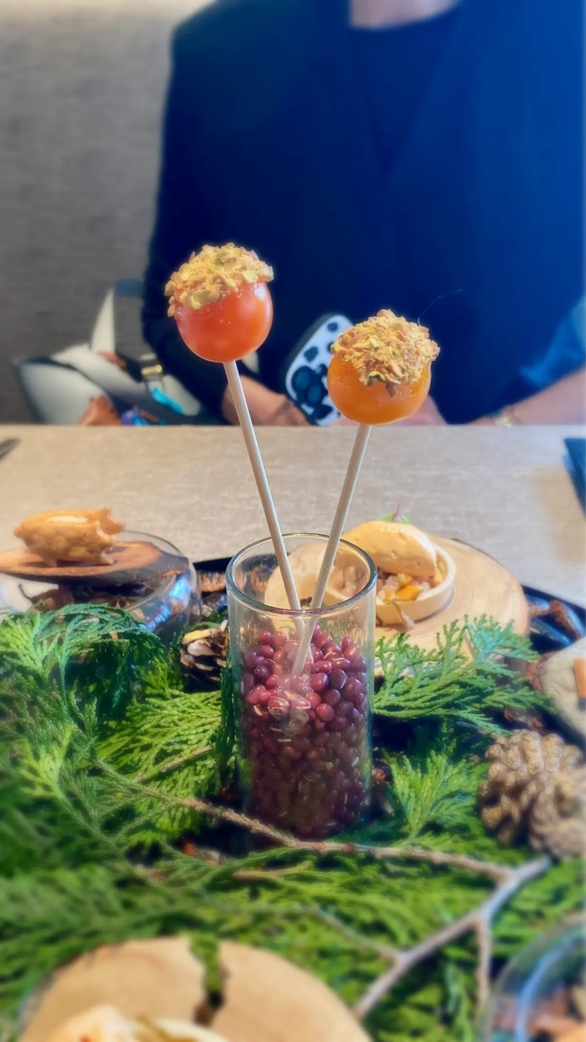  中目黒coucheアミューズ 一口サイズの前菜ピンチョス フレンチランチコース